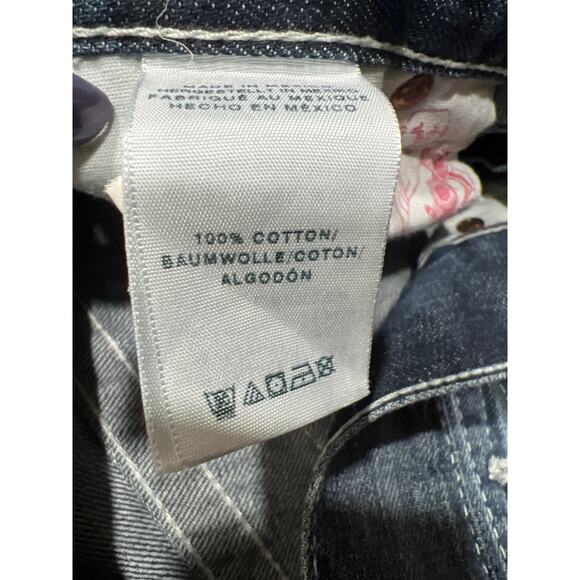 True Religion Mens Distress Straight With Flap Pockets Jeans Blue Size 38 - Picture 10 of 12